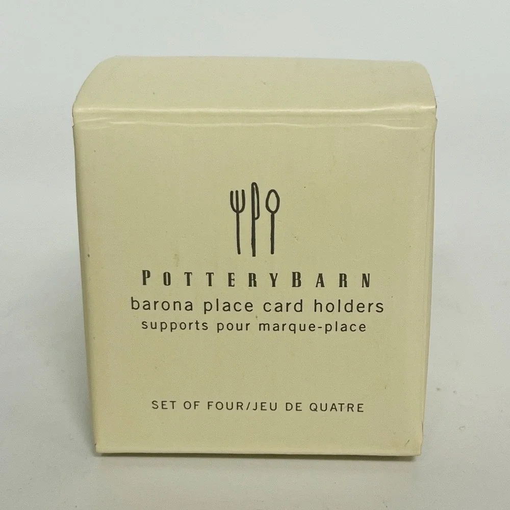 Pottery Barn Barona Place Card Holders 2 Boxes Wedding Party